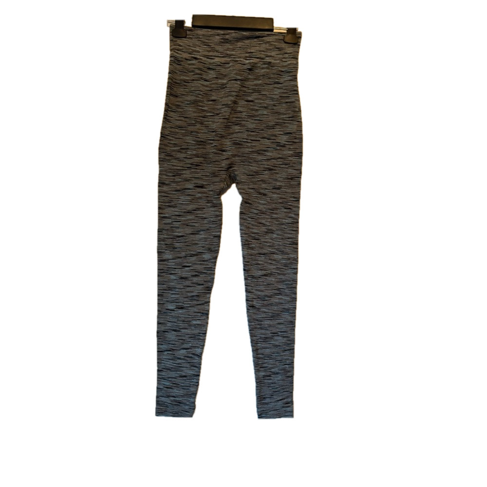 GMI Women's L/XL Lounge Black/Blue Fleece Lined‎ Leggings Layers Winter Cozy